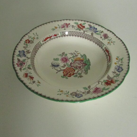 Vintage 9" rimmed bowl, Chinese Rose design, Copeland Spode (Lot 1) - Picture 6 of 13